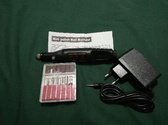 Mesin Mini Grinder Grafir Bor Potong Gerinda Ukir + Adaptor Dc + Mata