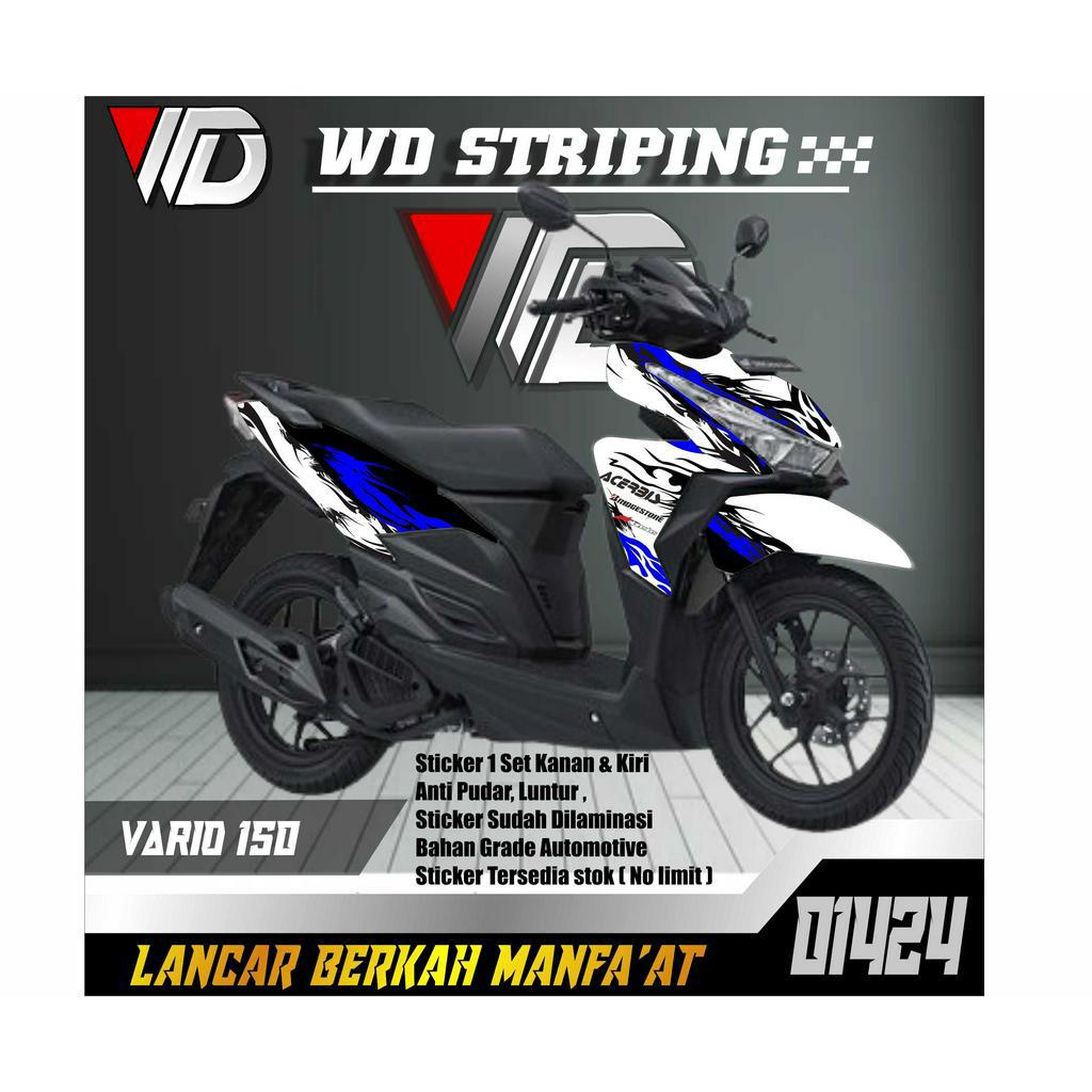 01424 STICKER STRIPING SEPEDA MOTOR HONDA VARIO 150