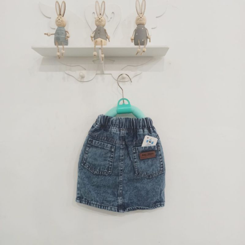 Rok Jeans Denim Washing Anak Perempuan 1-6 Tahun