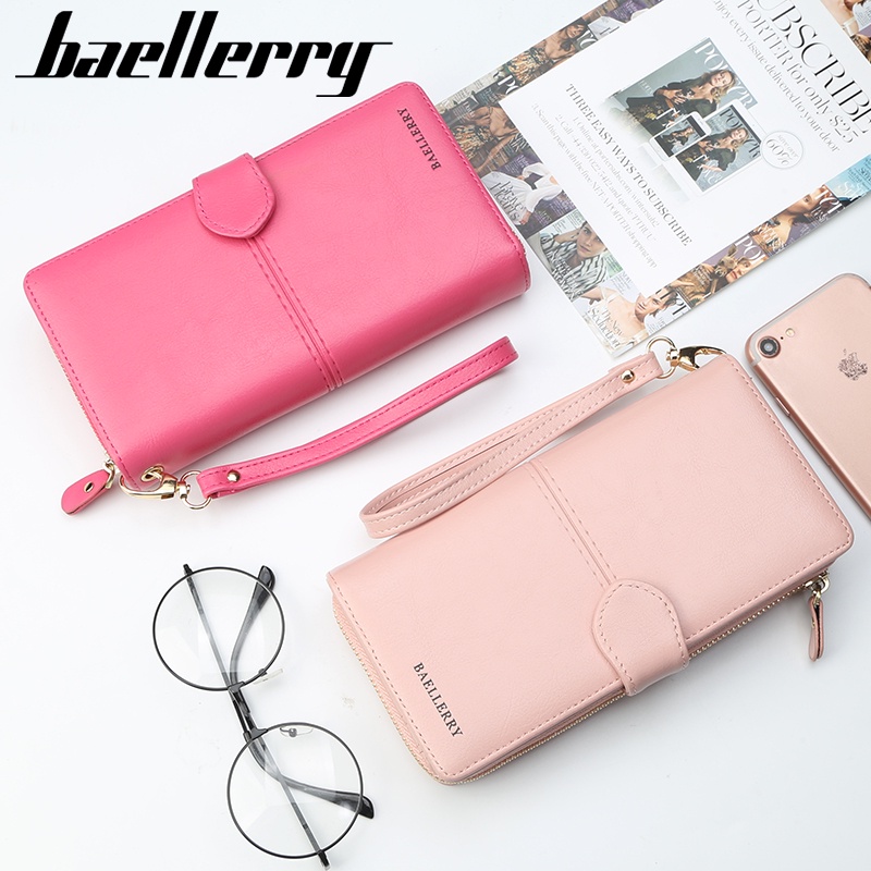 BAELLERRY N3846 Dompet Wanita Panjang Bahan Kulit PU Leather Premium WATCHKITE WKOS