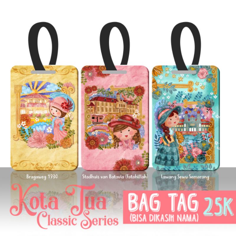 Bag Tag Custom Nama Hampers Kado Sekolah