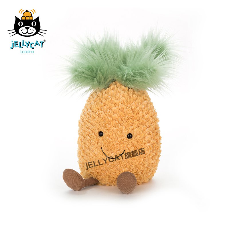 jellycatUKAmuseable Happy Small Pineapple Plush Toy Fruit Doll vfUw
