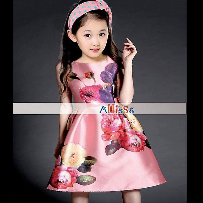 Dress anak PEREMPUAN Pink Roses