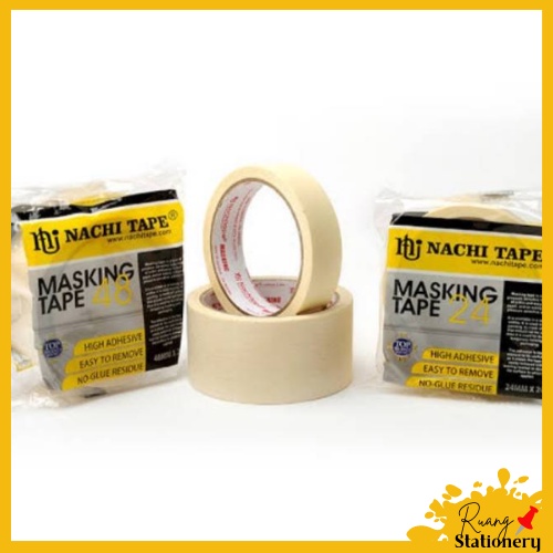 

NACHI Masking Tape 2 / 1 Inch Lakban Kertas 48mm / 24mm