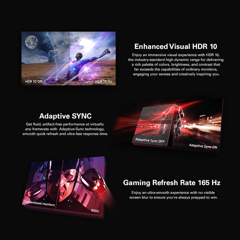 AOC CQ32G3SE Curved Gaming Monitor (31.5&quot;/VA/1ms/165Hz/QHD/1000R)