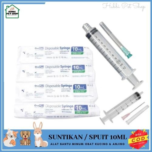 SPUIT 1|3|5|10ml HEWAN SUNTIKAN SPUIT HEWAN ANJING DAN KUCING ALAT BANTU MINUM OBAT HEWAN