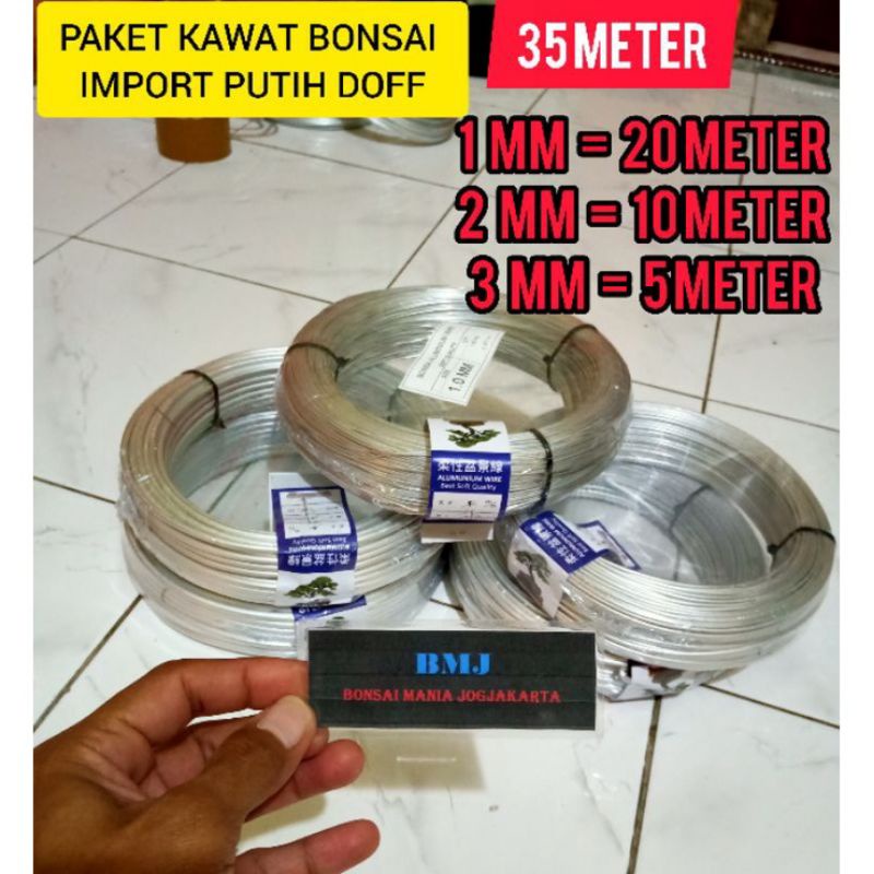 Jual Kawat Bonsai Import Paket Hemat Meter Shopee Indonesia