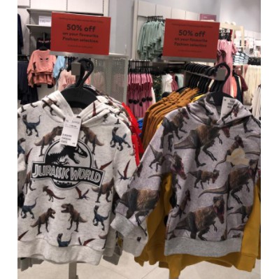 Hoodie H&M Kids Jurassic Park