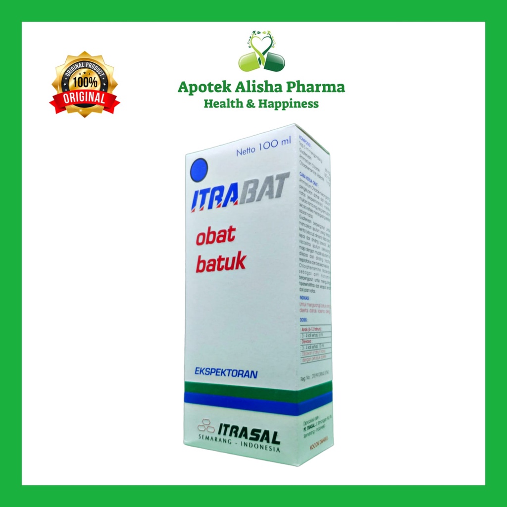 Itrabat Sirup 100ml-Itrabat Syrup Obat Batuk Alergi/Batuk Berdahak/Itrabat Itrasal Sirup