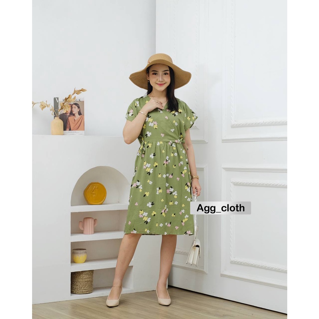 Daster Kimono Panjang Selutut Daster Busui Viral Kekinian agg_cloth