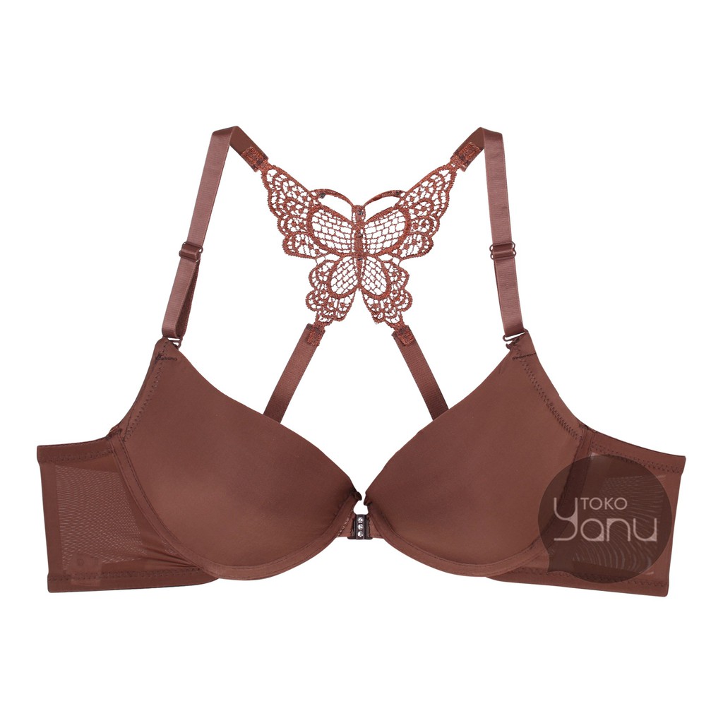 YANU | Size 34B~40B | Bra Kupu-Kupu Cantik  1105 (Front Open Bra- Kancing Depan)-5