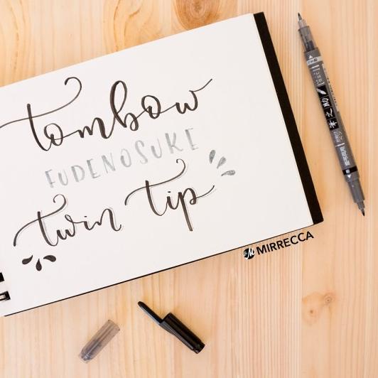 

Miliki TOMBOW FUDENOSUKE BRUSH PEN SOFT HARD TWIN TIP kaligrafi calligraphy / writing lettering