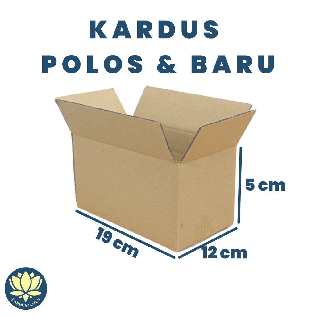 

Kardus Polos Baru (Uk. 19x12x5 cm)