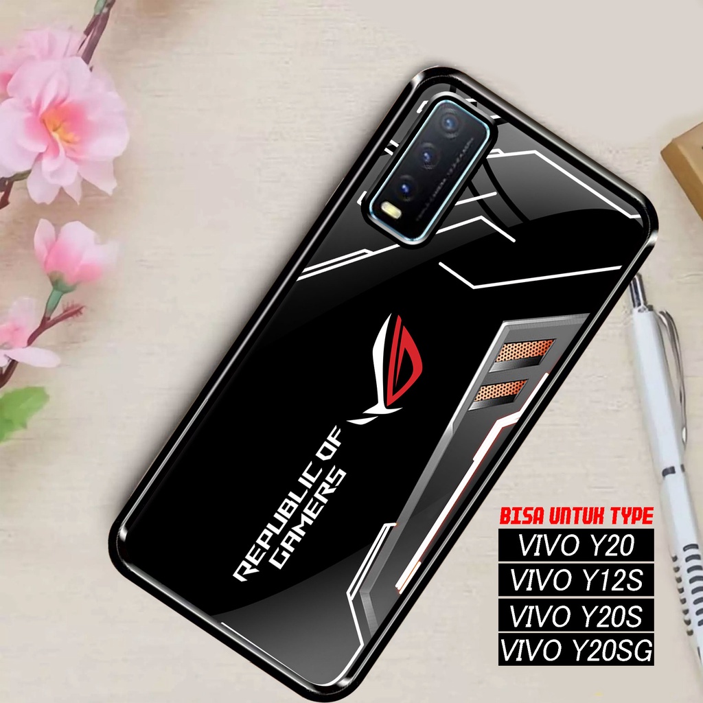 SRC - Case Vivo Y20 Y12S Y20S Y20S G Motif ROG Game Sport Gaming Gamers Casing Hardcase Premium Glos
