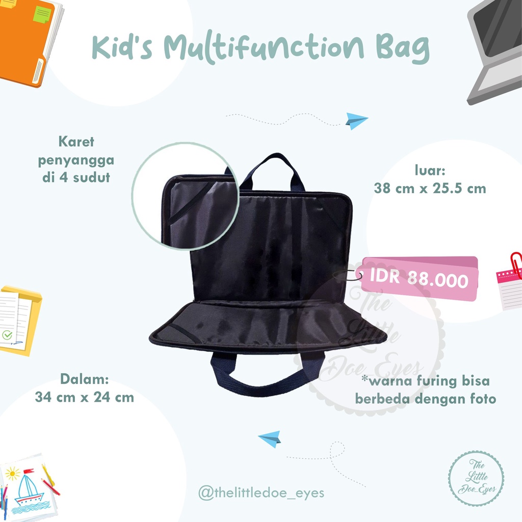 Kid’s Mutifunction Bag - Tas laptop / dokumen / serbaguna