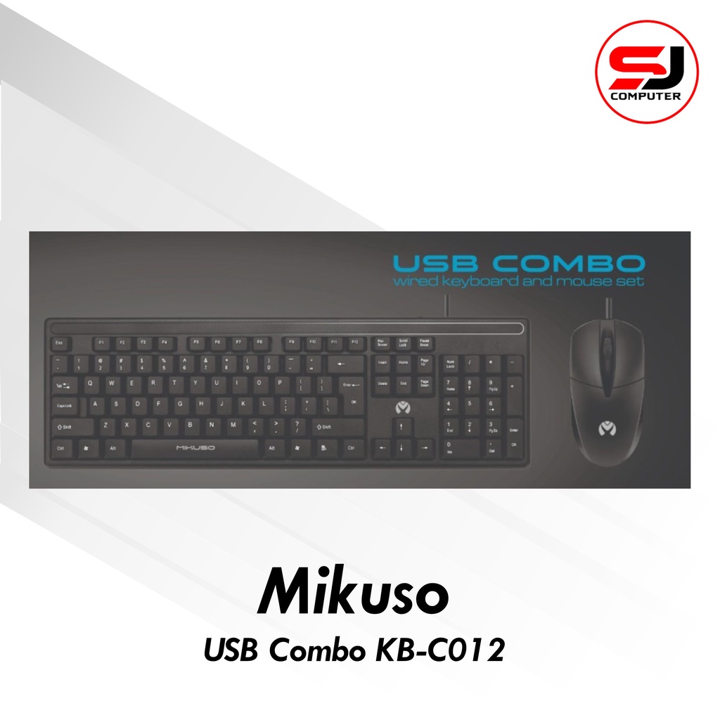 Keyboard Mouse Mikuso KB-C012 USB Combo