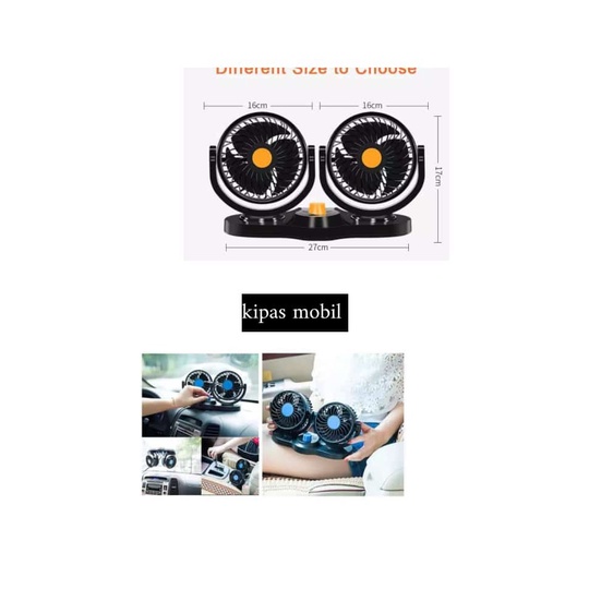 KIPAS ANGIN MOBIL/ KIPAS MOBIL DOUBLE