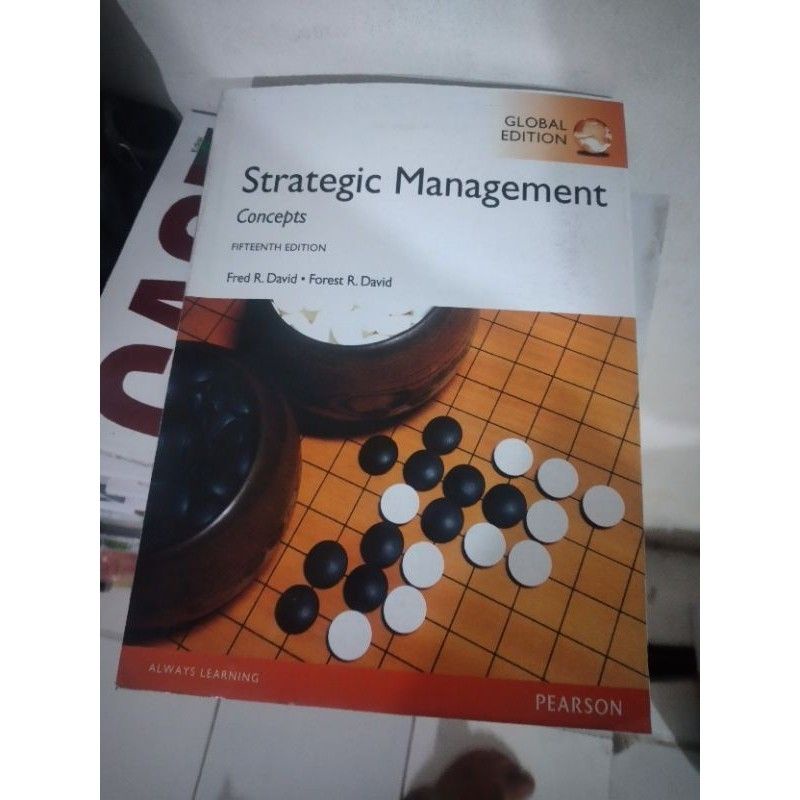 

strategic management fifteenth edition fred r david