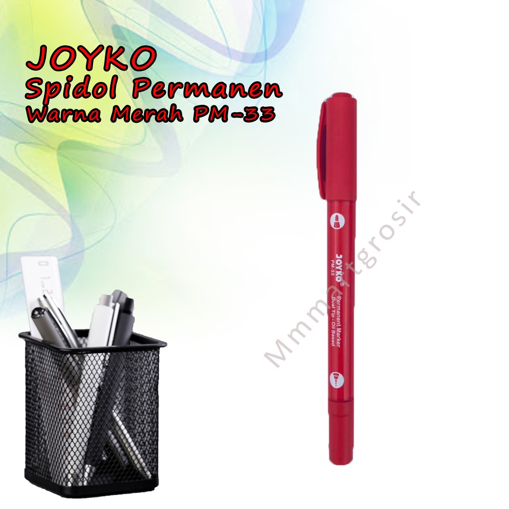 Joyko / Spidol Permanen / Warna Merah / PM-33