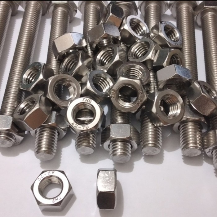 BAUT STAINLESS M10 X 50 / BAUT SS M10 X 50 SUS 304 / BAUT M10X50 STAINLESS STEEL / BAUT M10 SUS304 /