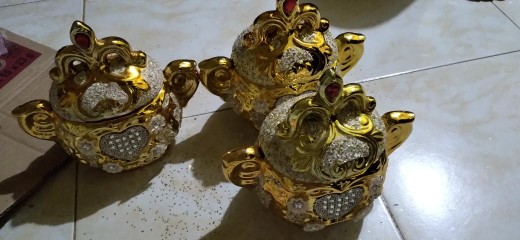 Pajangan Toples Set 3 Jual Pajangan Keramik Import Jual Pajangan Lemari Kaca Deokrasi Rumah Patung