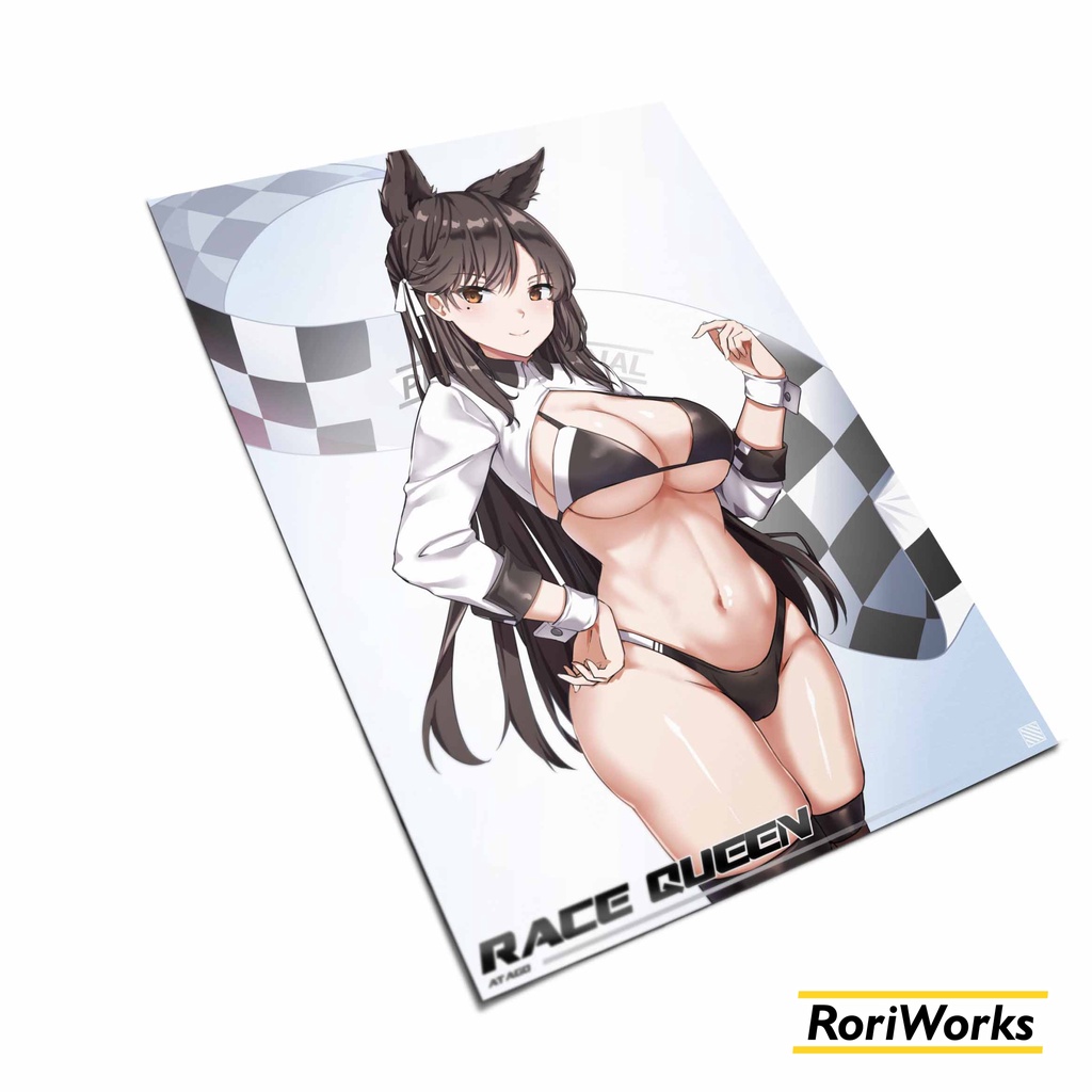Poster Anime - Atago Azur Lane Race Queen