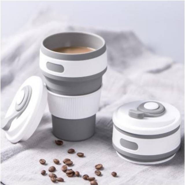 Gelas Lipat Silikon BPA Free | Cangkir Silicone Foldable Cup | Telescopic Cups