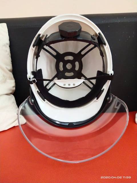 Face shield APD medis, helm  pelindung wajah