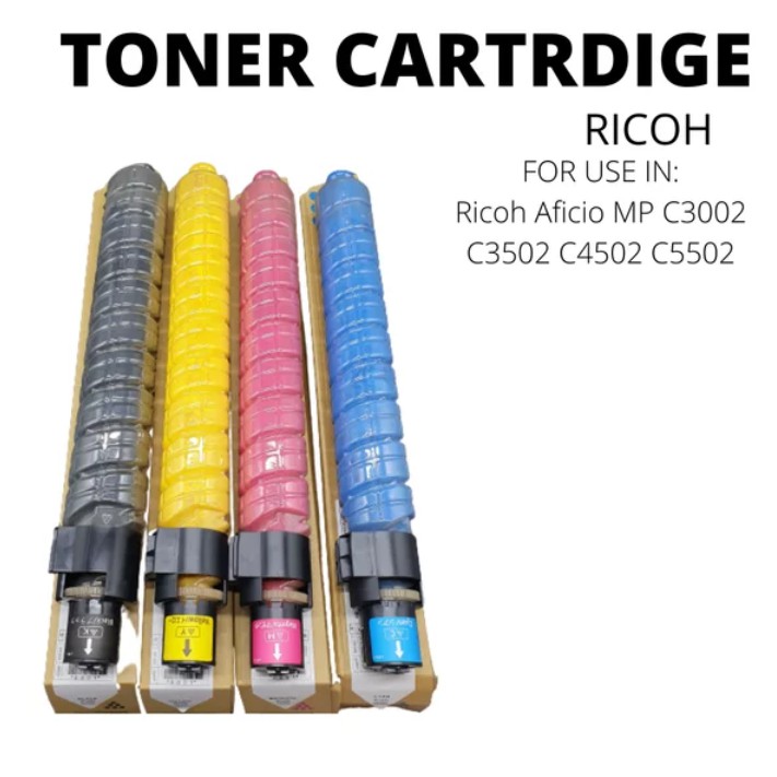 TONER CARTRIDGE Ricoh Aficio MP C3002 C3502 C4502 C5502 1 PAKET 4 WARNA