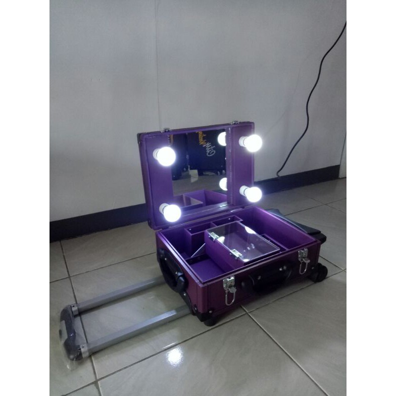 Beautycase/koper make up ungu ( size MK )