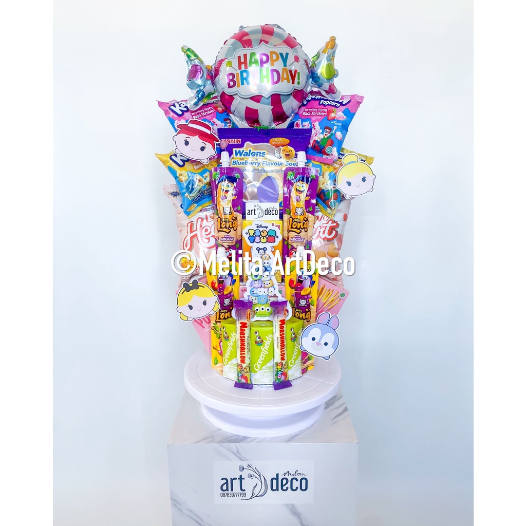 

Snack Tower Tema Tsum-Tsum | Gift Birthday | Set Hadiah & Hampers Makanan