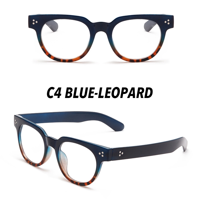 (YUZHU) Bayar di Tempat Kacamataminus 0°~-400° Eyeglasses Korean Retro Bundar Eyeglasses Wanita/Pria