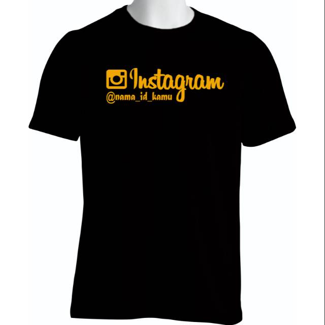 KAOS TSHIRT CUSTOM INSTAGRAM