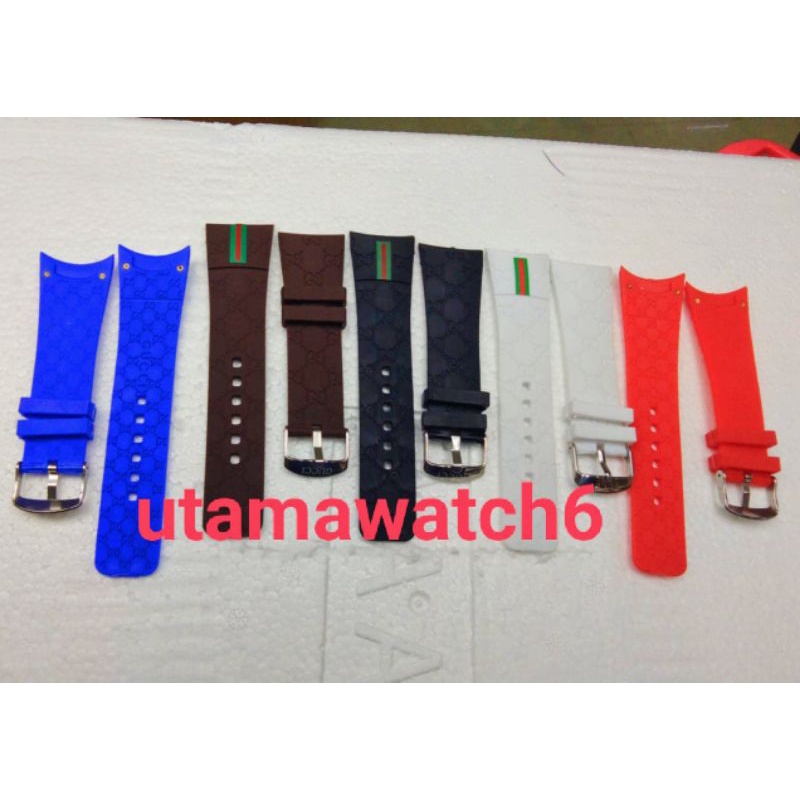 Tali Jam Tangan Gucci Rubber Strap