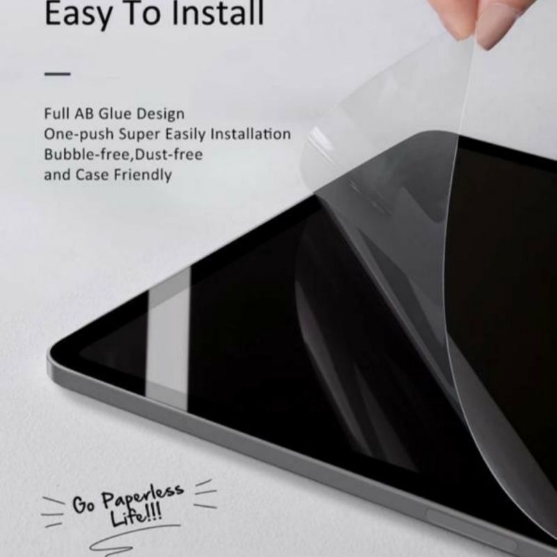 Anti gores Glare Paper like tab ipad pro 12.9 2018/2020/2021 ,ipad pro 11 2018/2020/2021/ipad Air 4 