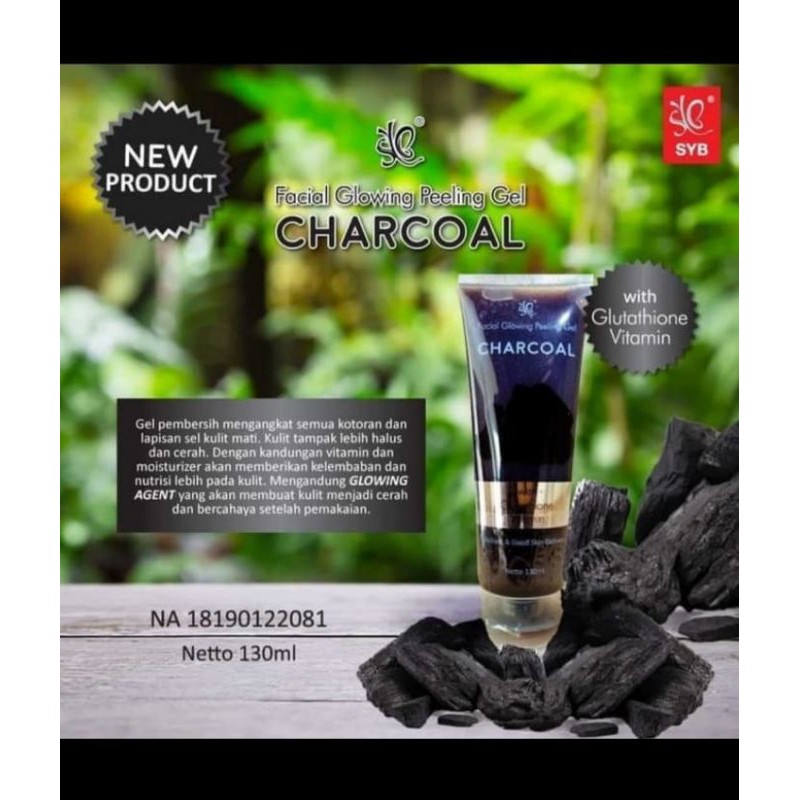 PEELING WAJAH CHARCOAL SYB BPOM