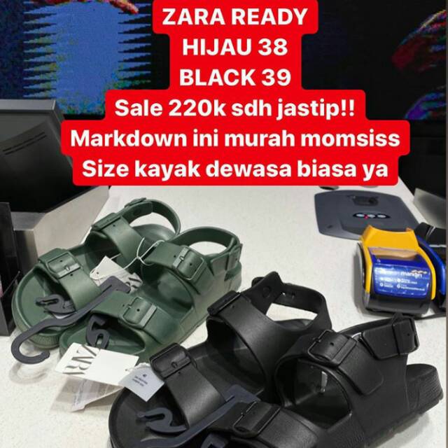 Zara Original Sepatu Sandal Wanita/Pria Birken looks like