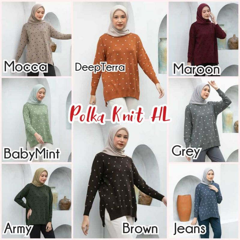 POLKA KNIT BY HEAVEN LIGHT