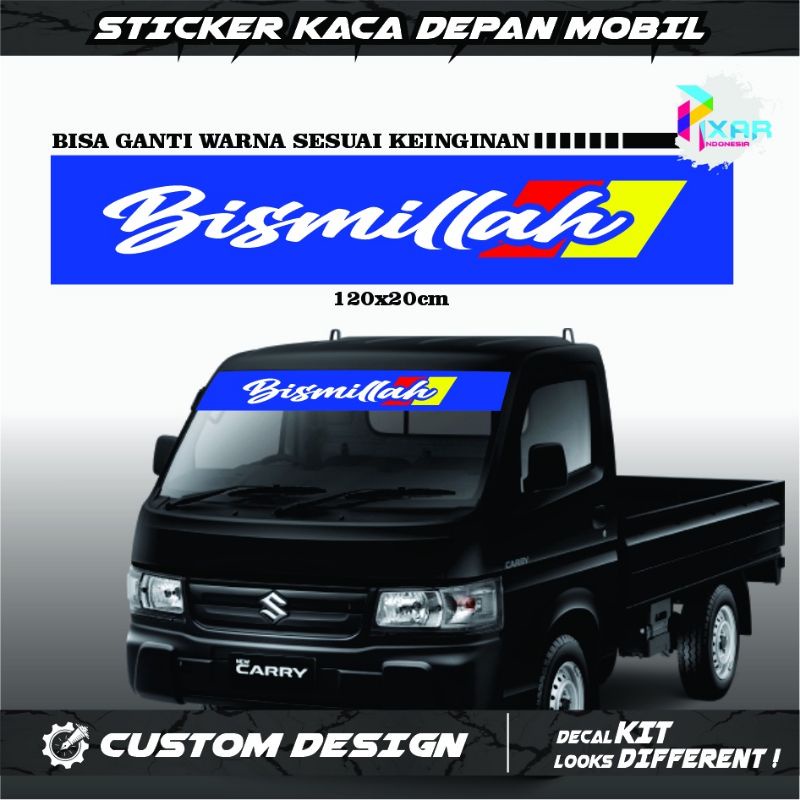 0265 sticker cutting mobil semua jenis PICKUP new carry grandmax carry01 sticker untuk kaca depan