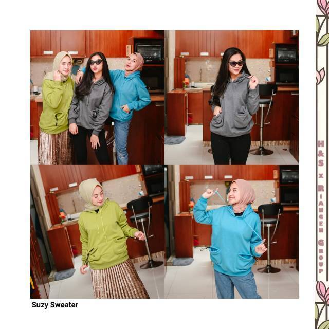 SWEATER MURAH - SUZY SWEATER - SWEATER BAHAN TEBAL HANGAT - SWEATER HOODIE - SWEATER PRIA WANITA