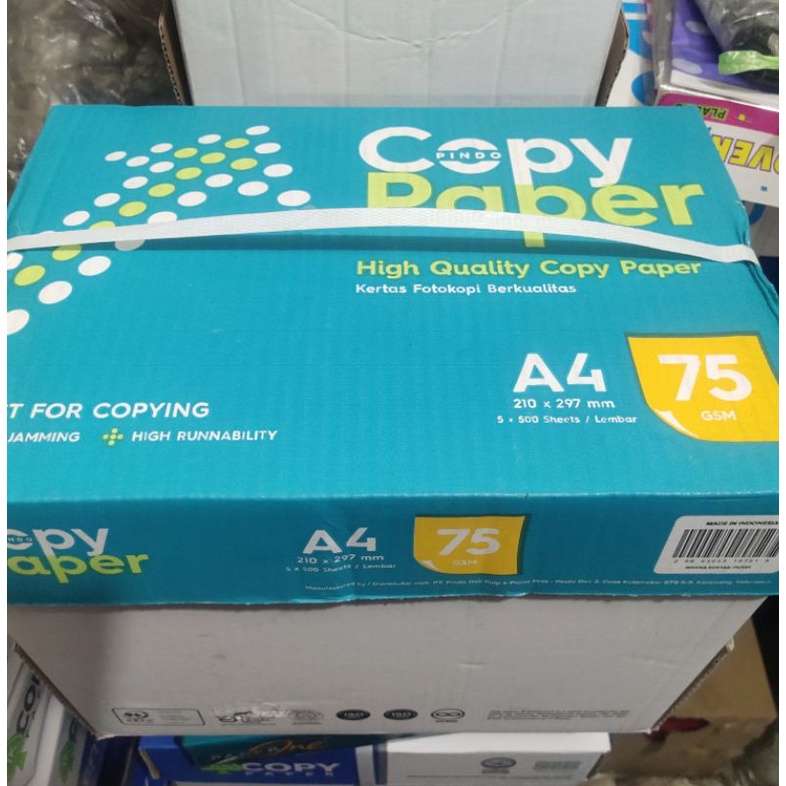 

bib Kertas HVS A4 75gram Copy paper (1 rim) ojek only