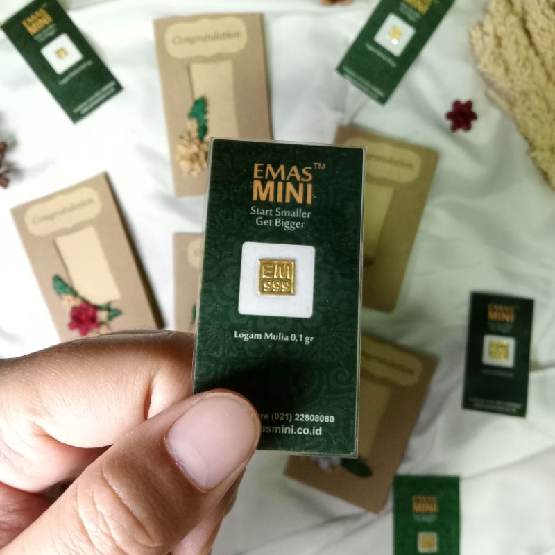 Emas 24k MURAH | Emas Mini 0,1 gr | Emas 24k