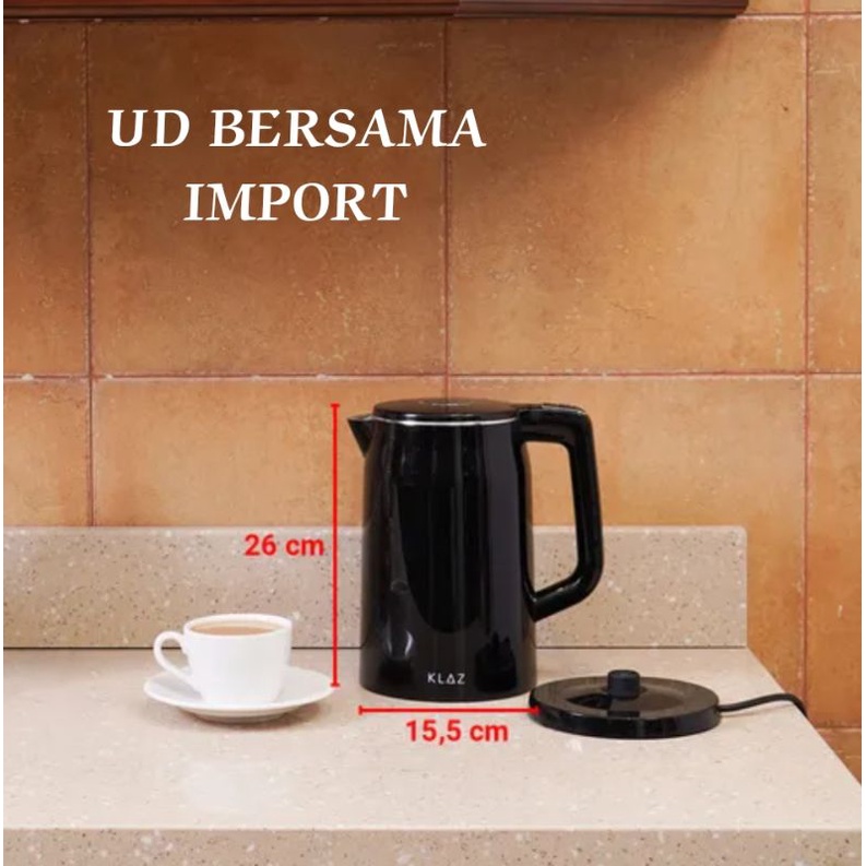 KLAZ Teko Listrik Digital/Pemanas Air/Kettle Listrik 1.7Ltr