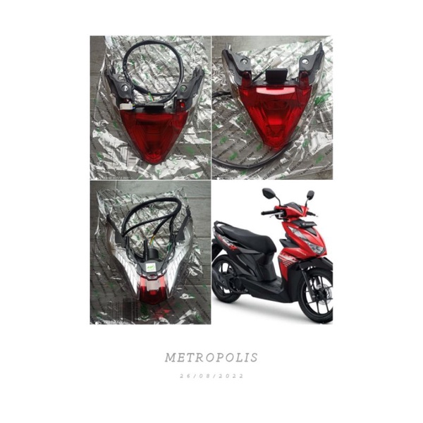Lampu stop.belakang lampu rem belakang Honda beat LED 2020-2021-2022