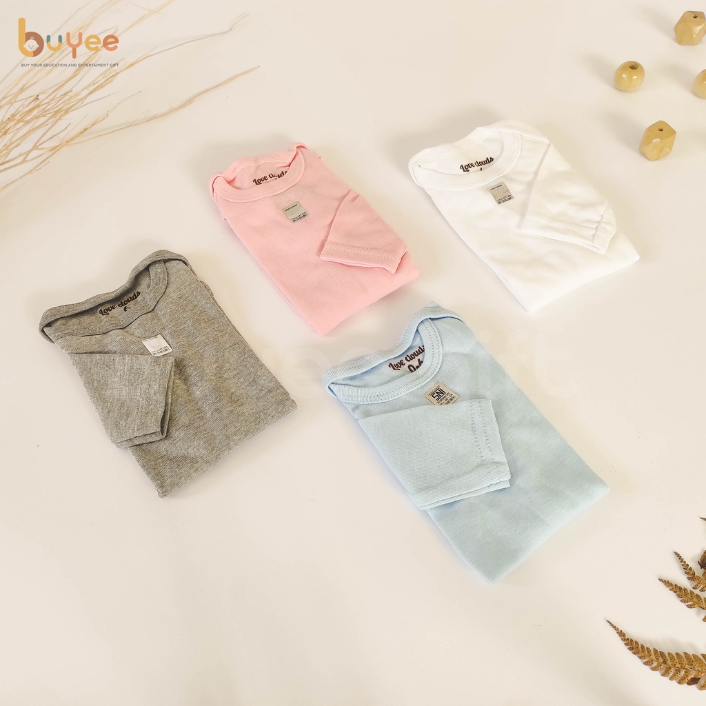 Baby Jumper | Baju Bayi Lengan Panjang Polos | Jumpsuit bayi 0-6 bulan