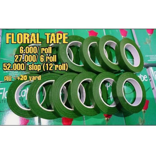 

[HARGA RESELLER] Floral Tape Hijau Tua