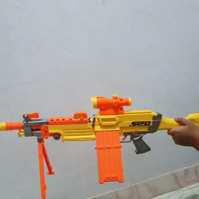 Nerf asli murah semi auto 7003B sniper pistol  tembakan 