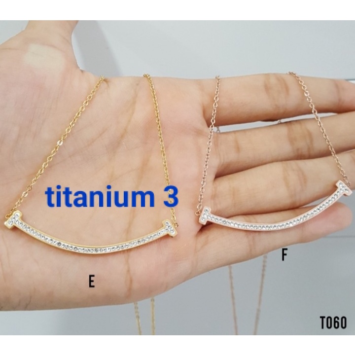 Kalung Titanium Wanita Anti Karat Perhiasan Premium