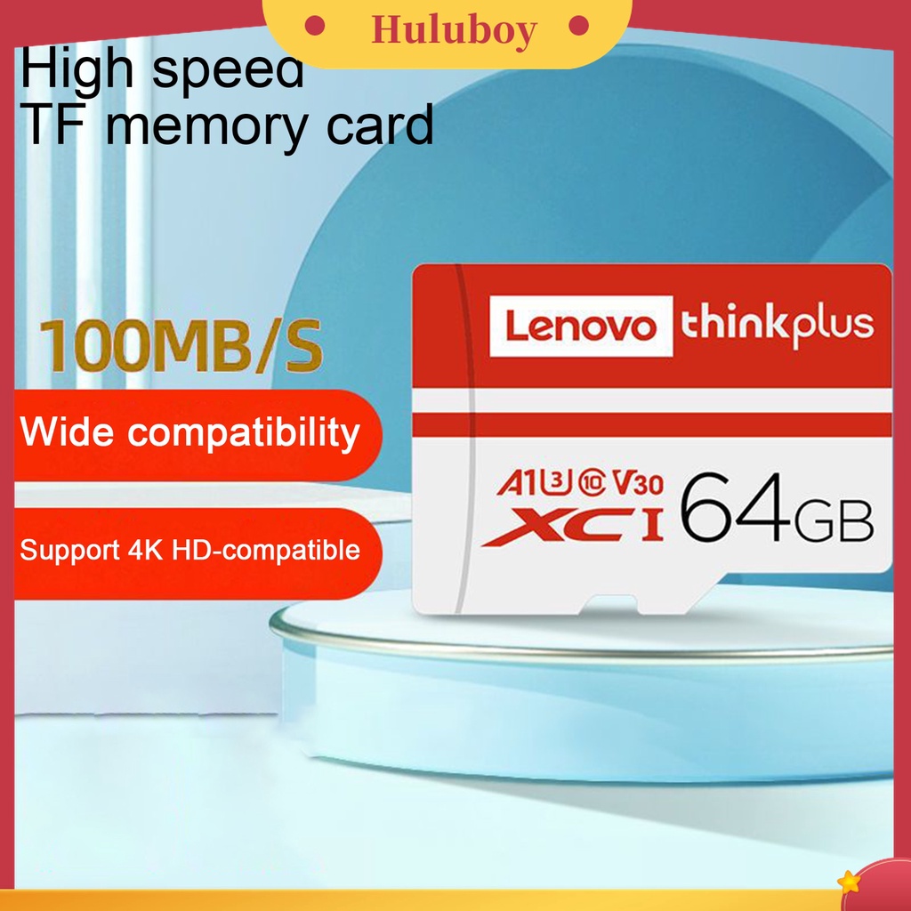 (Huluboy) Lenovo Memory Card U3 High Speed 32GB / 64GB / 128GB / 256GB / 512GB / 1TB TF / Micro-SD