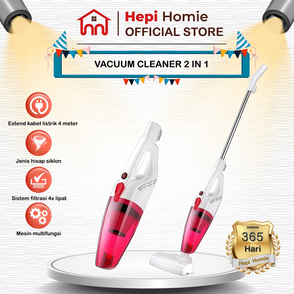 [HH] VACUUM CLEANER ELECTRIC 2 IN 1 / PENYEDOT DEBU PORTABLE VACUM HANDHELD VAKUM JINJING &amp; STANDING STICK